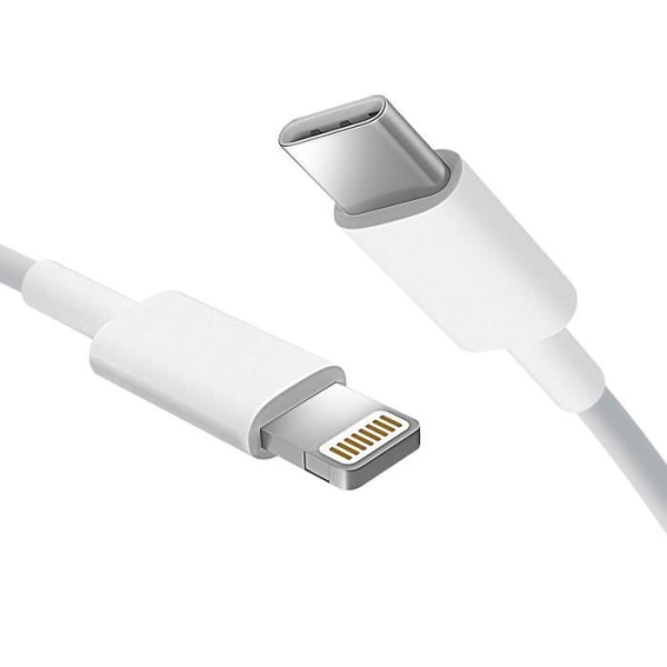 USB-C till Lightning Charge och Fast Sync Kabel Beständig Silikon 1m Vit