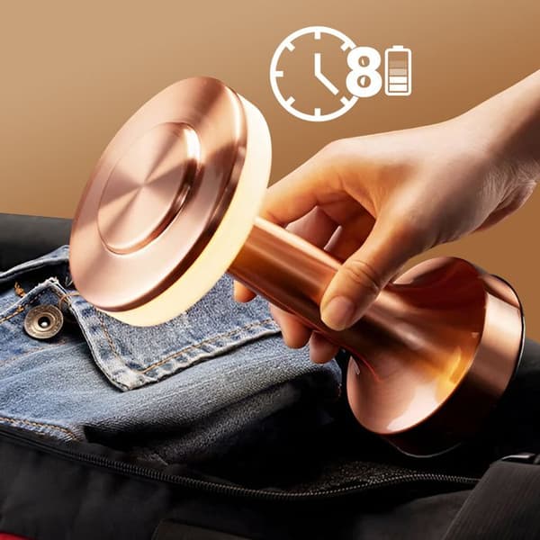 Kontorlampe - MAX EXCELL - MaxExcell - LED Tactile - Rose Guld - Genopladelig USB-C Rosa