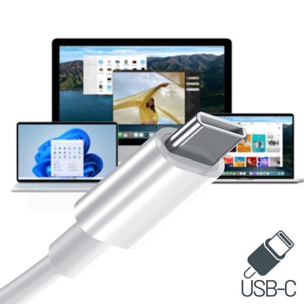 Hvid RJ45 Ethernet-adapter til Windows- og Macbook-computere, 1000 Mbps