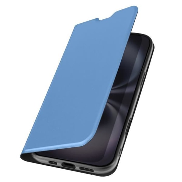 Fodral till iPhone 16 - AVIZAR - Soft touch - Korthållare - Videostöd - Blå Blå