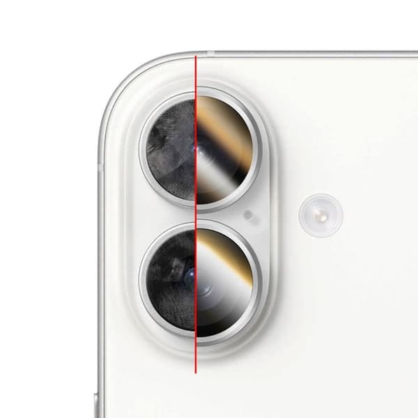 Kamerabeskyttelse til iPhone 16 / 16 Plus / 17 Anti-Ridser Rhinoshield Sølv
