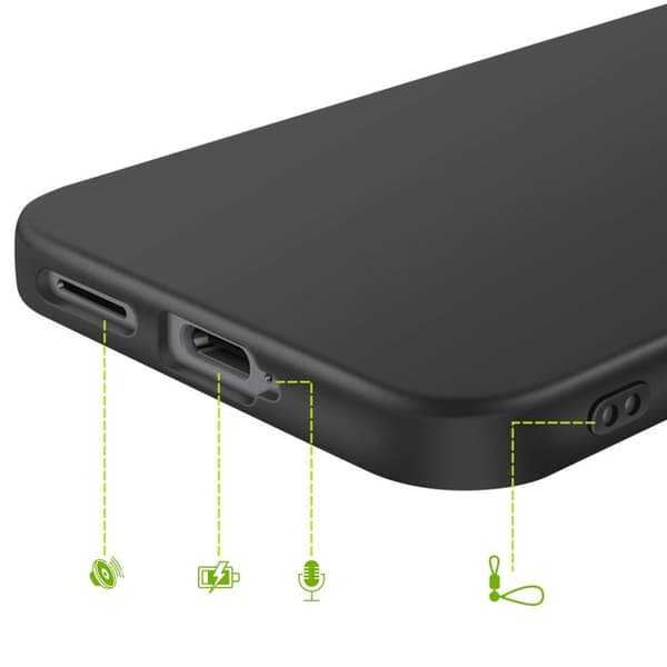Cover til Galaxy S25 FE Blød Silikone Beskyttelse Mayaxess Sort Svart