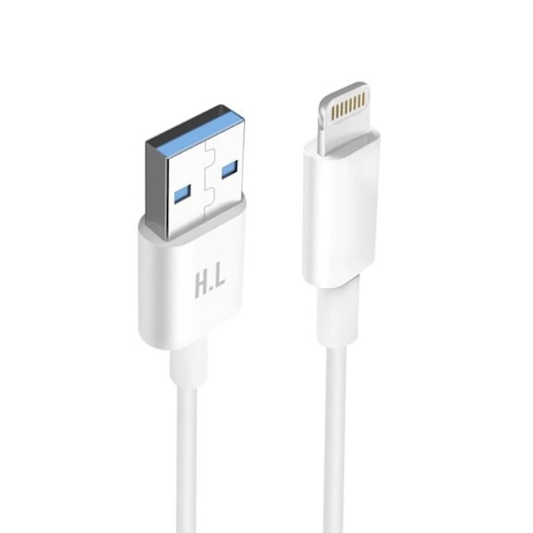 Lightning-kabel opladning og dataoverførsel Intensitet 1A Længde 1,5m Hvid