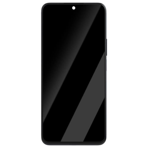 LCD-skærm + Berøringsglas til Honor X8a - AVIZAR - Sort - Tempereret glas - Formonteret på chassis - 5,5 tommer Svart