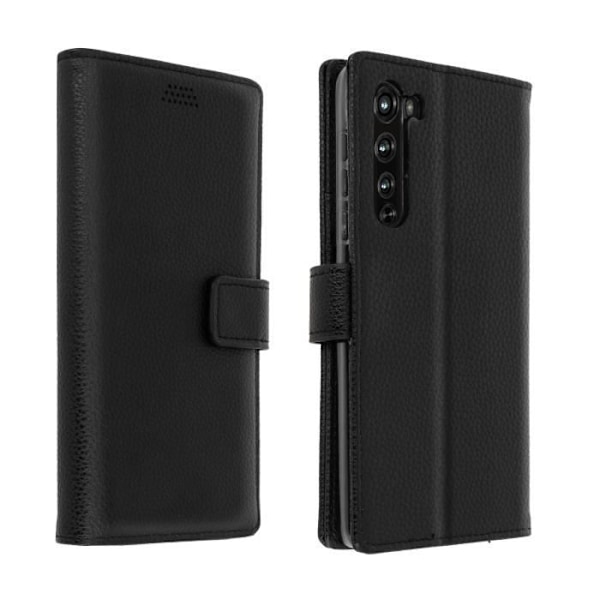 Motorola Edge-fodral - AVIZAR - Kortfack med videostöd - Svart handledsrem Svart