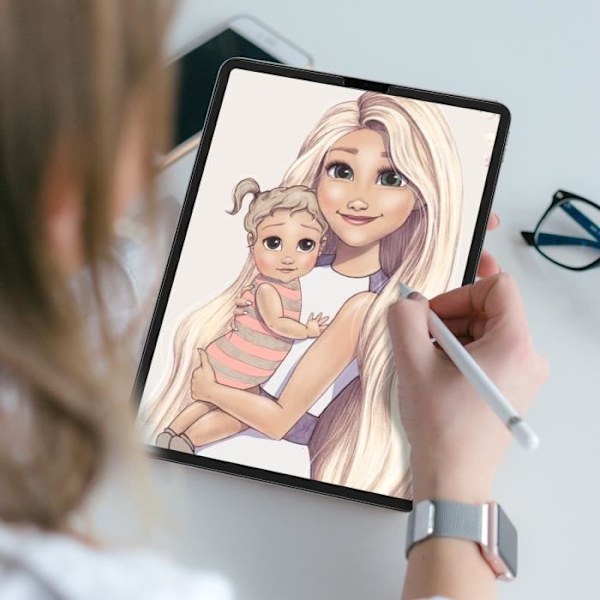 2x Films Nanodots Paperlike Läpinäkyvä iPad Air 2020 ja iPad Pro 11 2018 / 2020 Valkoinen