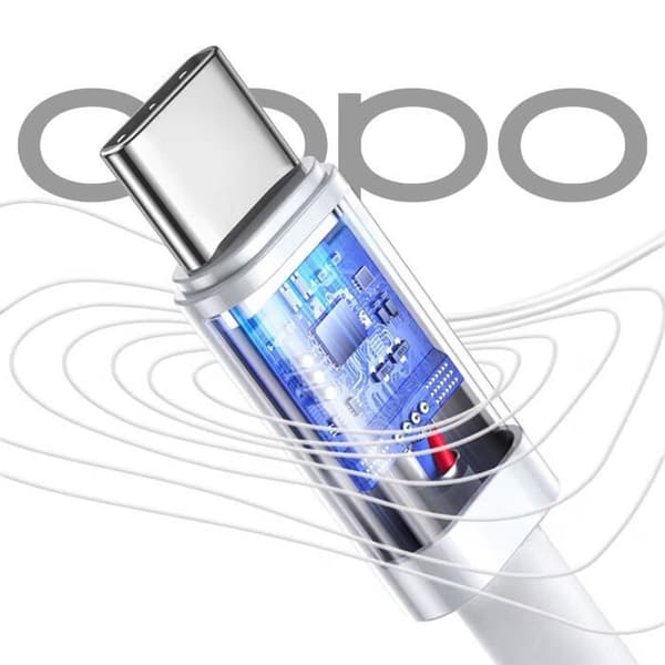 Laddare - Oppo - VCA7GAEH - USB SuperVOOC 65W - USB-C-kabel - Snabbladdning