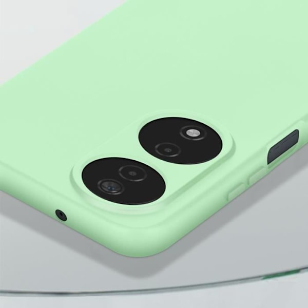 Taske til Honor 90 Smart - AVIZAR - Silikone Soft-touch finish - Bleggrøn - Håndledsrem inkluderet Grön