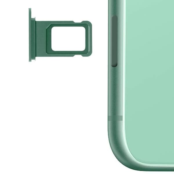 SIM-kort skuffe - Apple - iPhone 11 - 1 rum - Nano Sim - Grøn farve Grön
