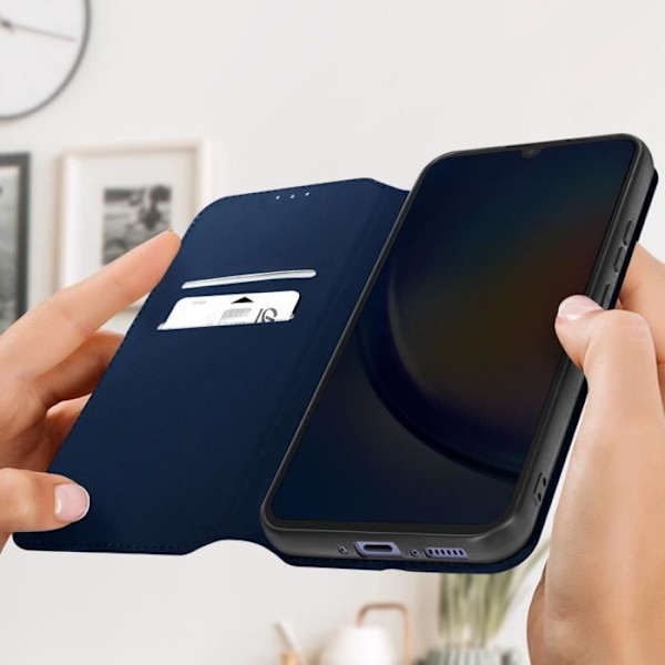 Plånboksetui - Samsung - Galaxy A34 5G - Blå - Magnetlock - Videostöd Blå