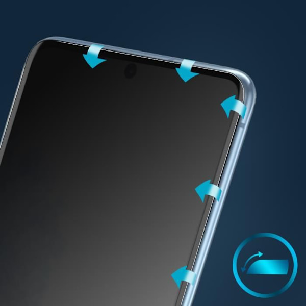 Suojakalvo - AVIZAR - Samsung Galaxy S20 Plus - Karkaistu lasi - Erittäin ohut - Iskunkestävä ja naarmuuntumaton Transparent, svart