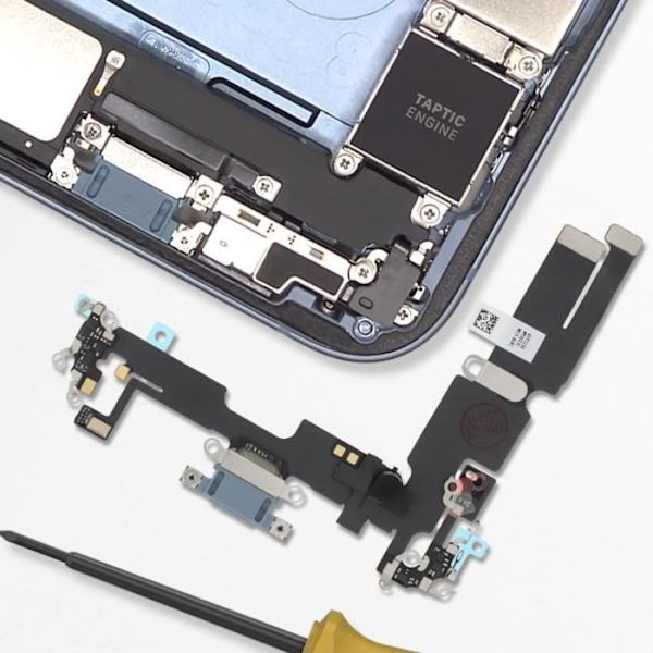 Lightning Laddningskontakt för Apple iPhone 14 Plus Relife Midnight Blue Blå