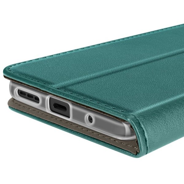 Etui til Motorola Moto G15 / G15 Power Magnetisk Wallet Støtte Grøn Grön