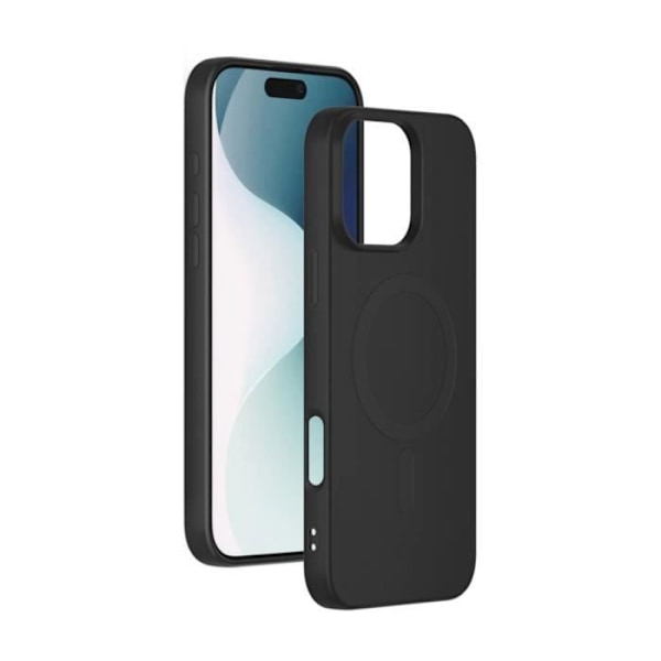 Beskyttelsescover - BIGBEN - iPhone 16 Pro - Fleksibel - Stødresistent - Nem adgang til tilslutninger Svart