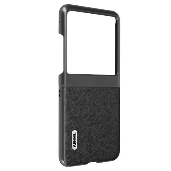 Taske til Motorola Razr 40 Ultra - ABEEL - Kornet effekt - Sort - Unikt og holdbart design Svart
