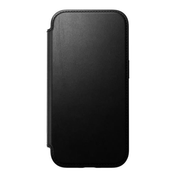 MagSafe etui til iPhone 16 - NOMAD - Folio Modern Anti-ridse læder kortholder - Sort Svart