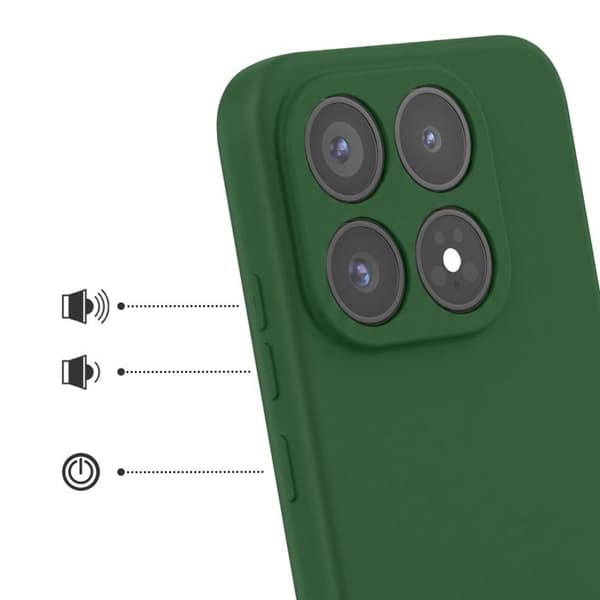 Silicone Cover til Xiaomi 17 Soft-Touch Fast Cover Mørkegrøn Grön