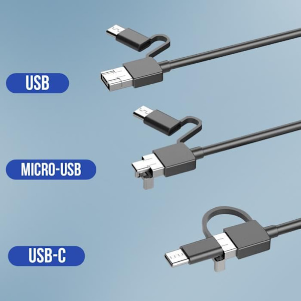 AVIZAR IP67 vandtæt endoskop - 5m USB-C Micro USB USB-kamera - Skjult kamerafunktion