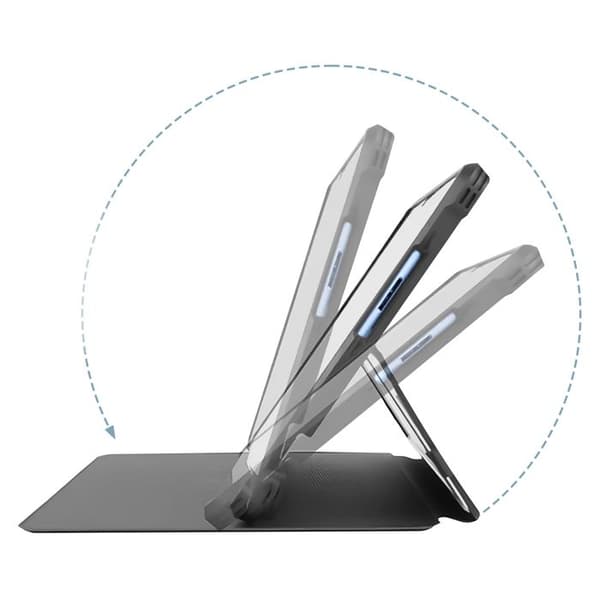 Etui til Microsoft Surface Pro 11 og 9 - Stødabsorberende - Justerbar støtte - Syntetisk læder sort Svart