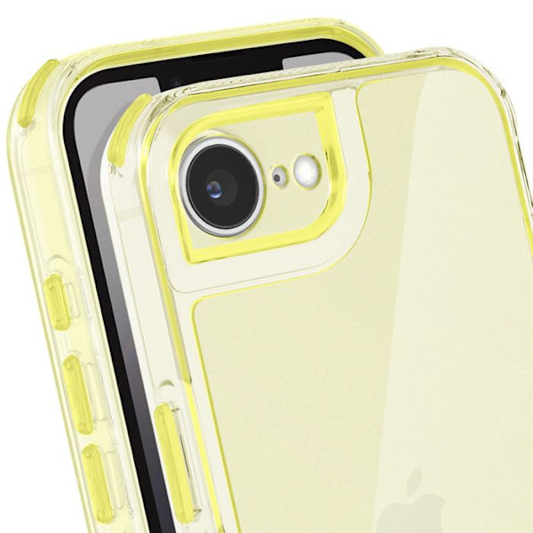 "iPhone 17 Cover Forstærket Bi-Materiale Tekstur Antiskrid Gul" Gul