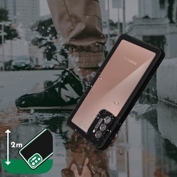 Coque til Samsung Galaxy Note 20 Ultra - REDPEPPER - Stødabsorberende Vandtæt - Sort Svart