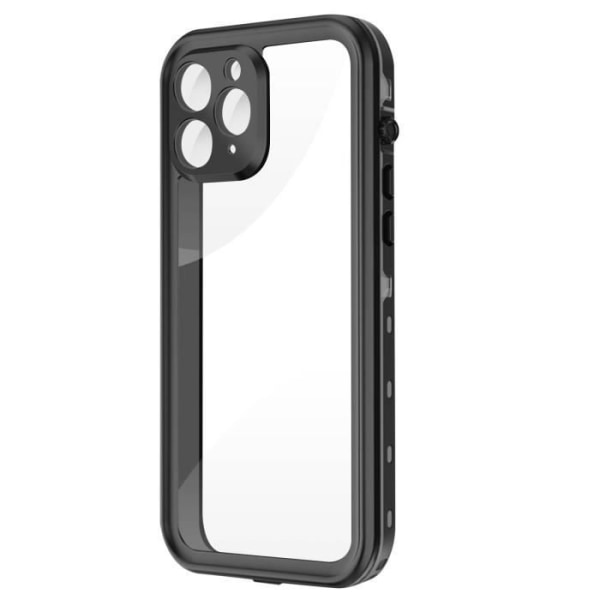 REDPEPPER Full Case iPhone 11 Pro Max -puhelimelle vedenpitävä IP69 - musta ääriviiva Vit