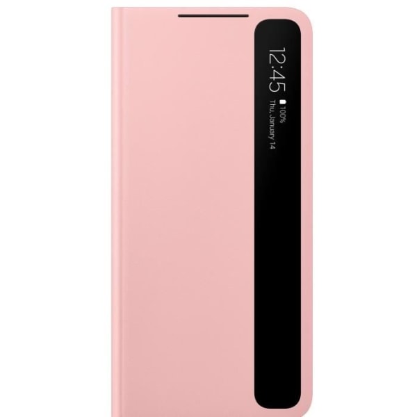 Smart Clear View S21 Plus vaaleanpunainen
