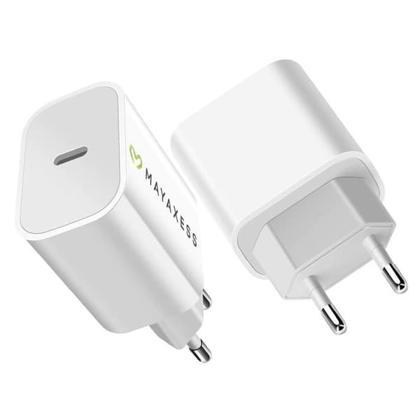 Nopeasti lataava - MAYAXESS - Google Pixel 10 - USB-C - 20W - Valkoinen Vit