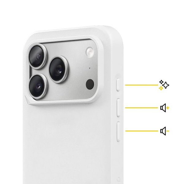 Skyddsfodral för iPhone 17 Pro Modell SolidX Stötsäker 3.5 m certifierad MIL-STD 810G Rhinoshield Vit Vit