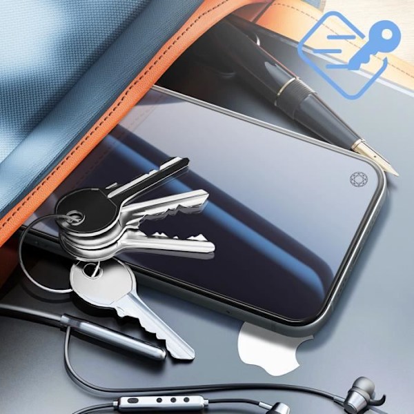 Skärmskydd för iPhone 15 Plus Flexibelt Glas Okrossbart Anti UV Force Glas Svart Svart