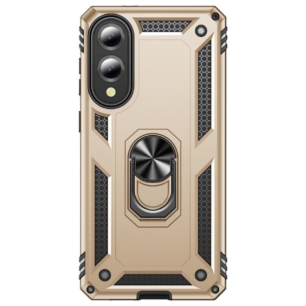 Coque til Samsung Galaxy S25 Edge Hybrid Ring Støtte Magnetisk Guld Gul
