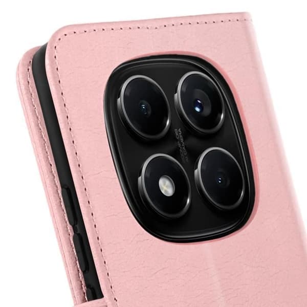 Plånboksfodral - Xiaomi - Redmi Note 14 Pro/Pro Plus - Roséguld - Stöd - Magnetisk Blå