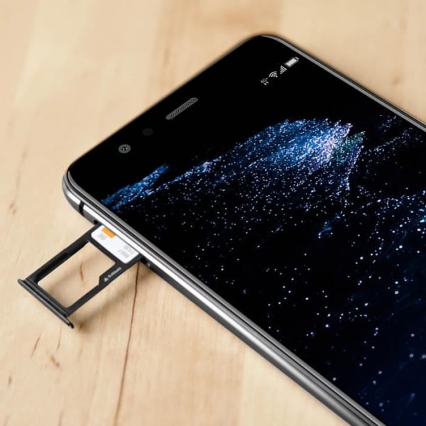 SIM-låda Huawei P20 Lite stöder nanoSIM-kort + microSD - svart Svart