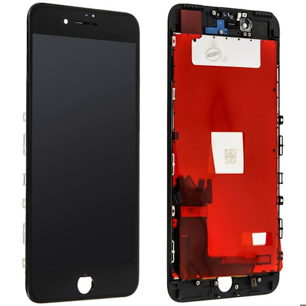 LCD-skärm + Komplett Tryckkänslig Glas för iPhone 7 Plus - Svart