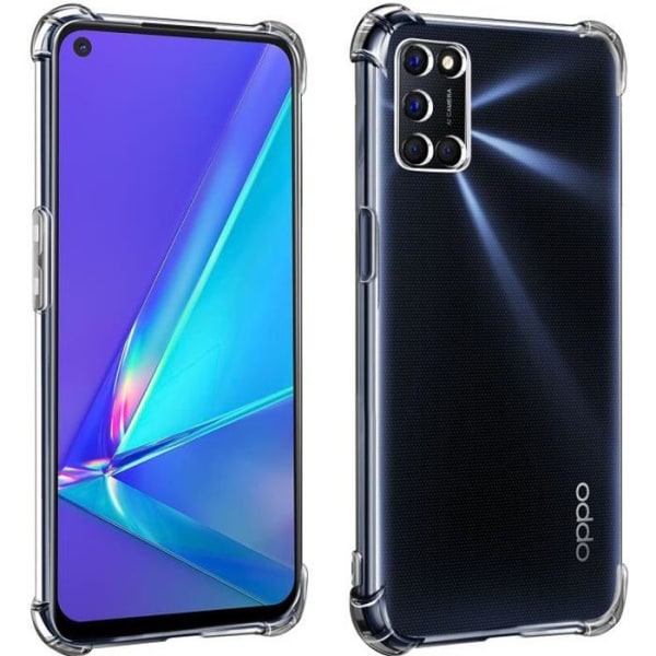 Coque - AVIZAR - Oppo A72 / A52 - Silikone Flexibel - Transparent Hvid - Beskyttelse mod Fald Vit