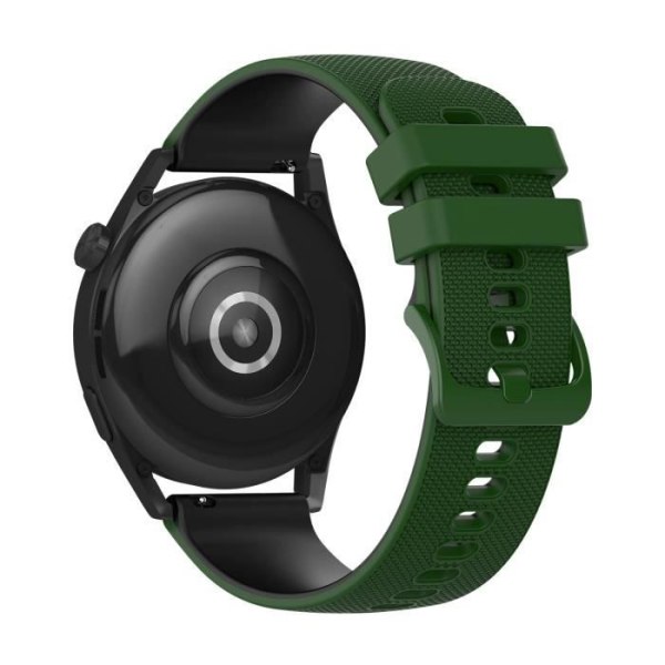 Ranneke Huawei Watch GT3:lle 46mm Bi-Color Textured Silicone Green/Musta