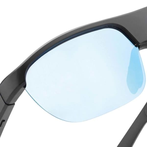 Smart Briller - AVIZAR - Model Atlas - Mørkede Solglas - Batteritid 6 timer - Knoglesans Blå