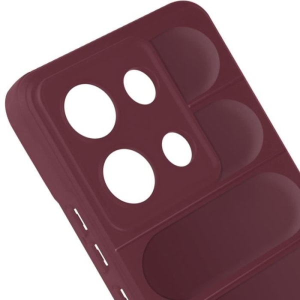 Etui til Xiaomi Redmi Note 13 4G - AVIZAR - Blød silikone - Skridsikret design - Burgundy Röd