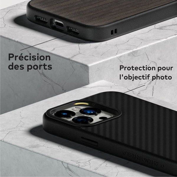 RhinoShield etui til [iPhone 14] | SolidSuit - Officiel licens One Piece Shock Absorption - Sort - Ønskes