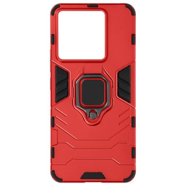 Kotelo - AVIZAR - Xiaomi Redmi Note 13 Pro - Punainen - Pyörivä rengas - Korotetut reunat Röd