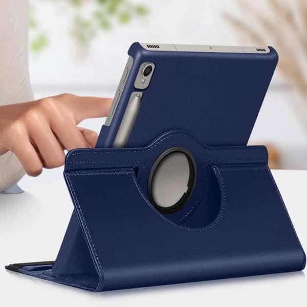 Foliofodral - AVIZAR - Samsung Galaxy Tab S9 - Blå - 360° roterbart - Fullständigt skydd Blå