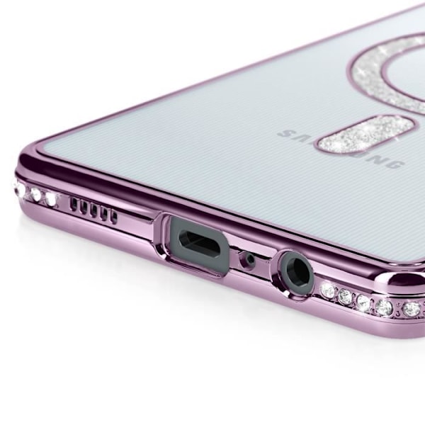 Coque Diamant til Samsung Galaxy A06 MagSafe Contour Strass Lilla Lila