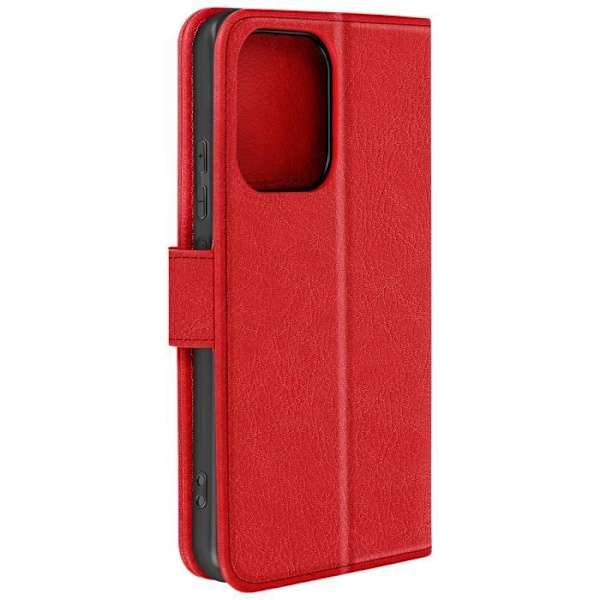Kotelo Xiaomi Redmi Note 13 4G:lle - AVIZAR - Lompakon ja videon tuki - punainen Röd