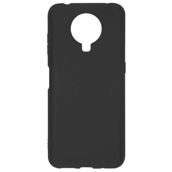 Nokia G20 og G10 etui Fleksibel silikone mat finish anti-fingeraftryk sort