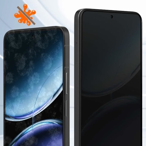 OnePlus Nord 4: Kova 9H Musta Vakoilua Estävä Puisi Lasi Svart