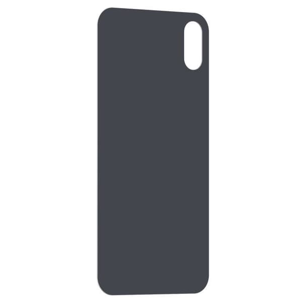 Udskiftningsglas bag til Apple iPhone XS - AVIZAR - Sølv - Grå - 19 g Grå