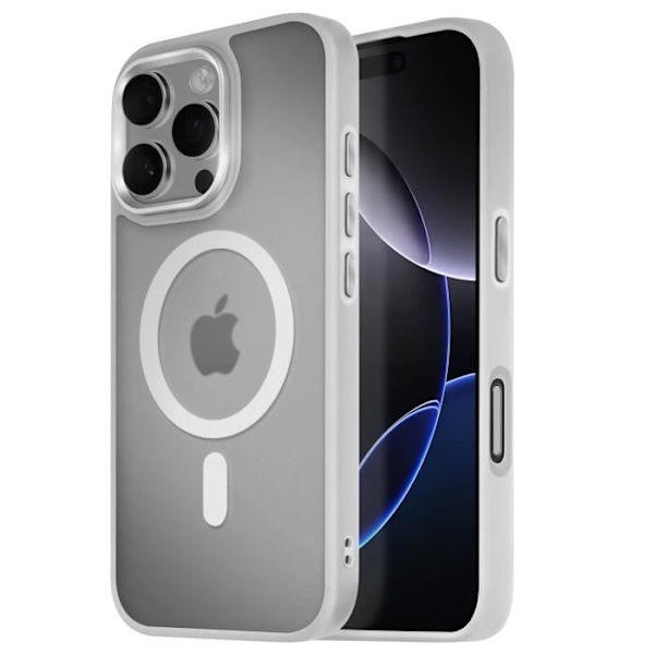 MagSafe kuori iPhone 16 Pro Mattapintainen Harmaa Reuna Grå