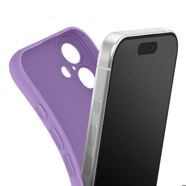 Coque - UNDERRETTE - iPhone 17 - Blødt Silikone - Lilla - Forstærket Kamera Beskyttelse Lila