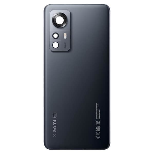 Bakre glas - XIAOMI - 12X - Originalt serviceställ - Grå - Förenklad installation Grå