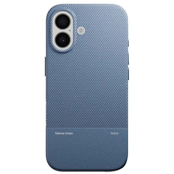 Coque MagSafe - NATIVE UNION - iPhone 17 - Stødabsorberende - Textureret - Blå Blå